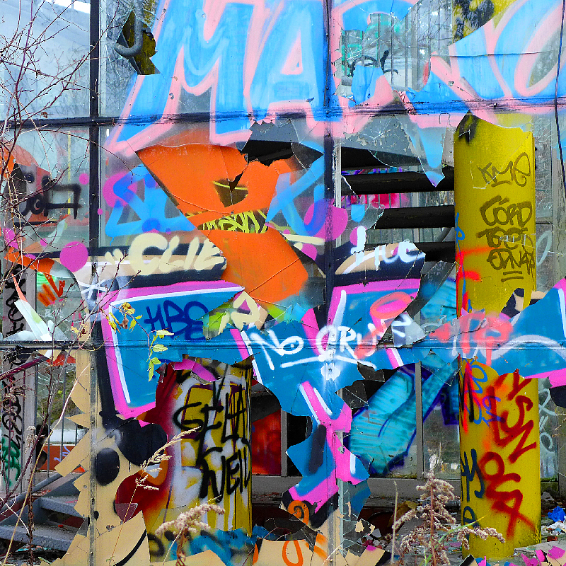 Broken Graffiti by Roger Newbrook