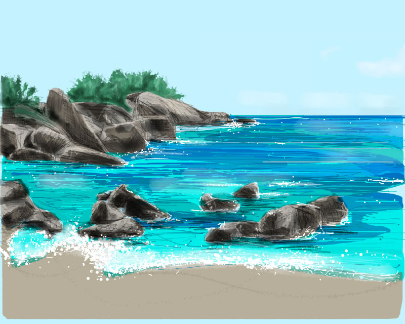 Turquoise Day by Roger Newbrook